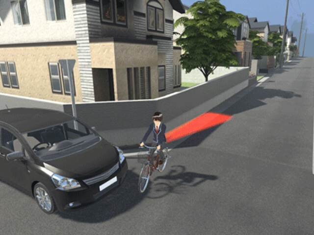 出合い頭の事故 (信号のない交差点)